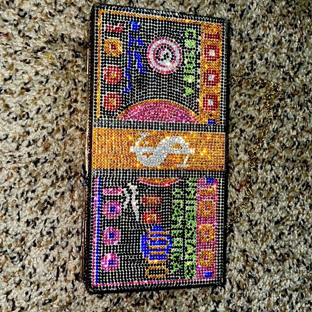 Bedazzled,colorful money purse